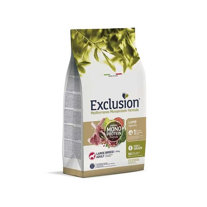 Exclusion Monoprotein Adult Large Agnello 12 Kg.