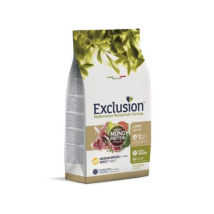 Exclusion Monoprotein Adult Medium Agnello 3 Kg.