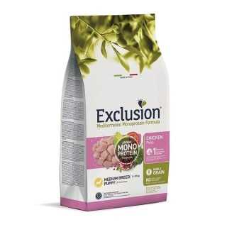 Exclusion Monoprotein Puppy Medium Pollo 12 Kg.