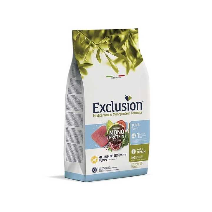 Exclusion Monoprotein Puppy Medium Tonno 12 Kg.