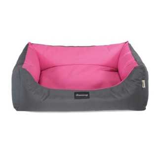 Fabotex Petit Sofa' Boston 100 X 80 X 25 Cm. Grigio/Fucsia