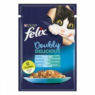 Felix Doubly Delicious Salmone & Sardine In Gelatina 85 Gr.