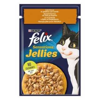 Felix Sensations Jellies Pollo & Carote In Gelatina 85 Gr.