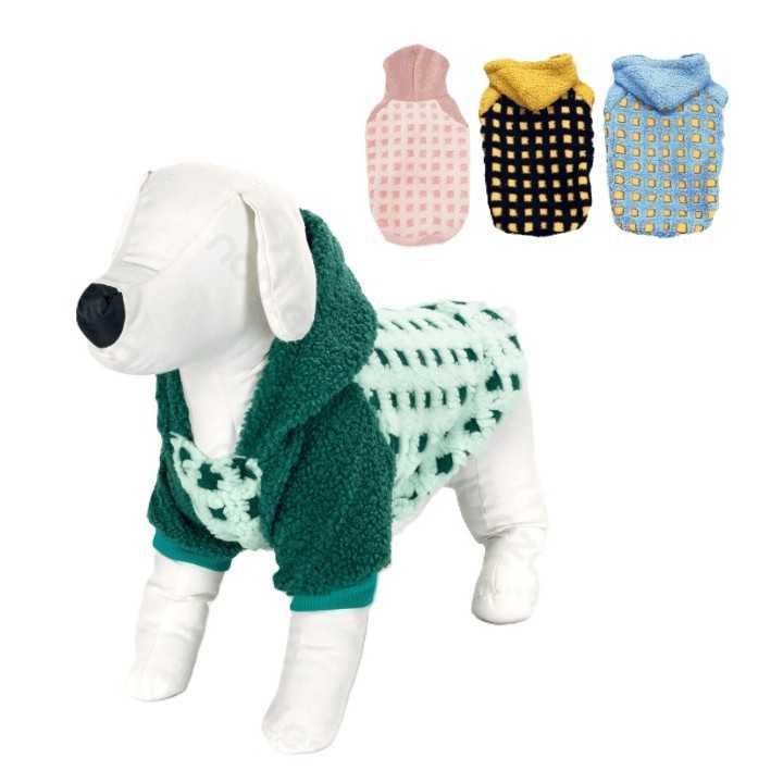 Felpa Imbottita In Pile Fantasia Scacchi Tg. Xxl (45 Cm.)