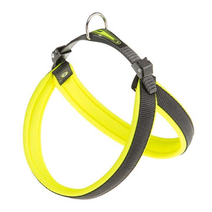 Ferplast Agila Ergofluo 7 Pettorina (63/71 Cm. - 25 Mm.) Gialla