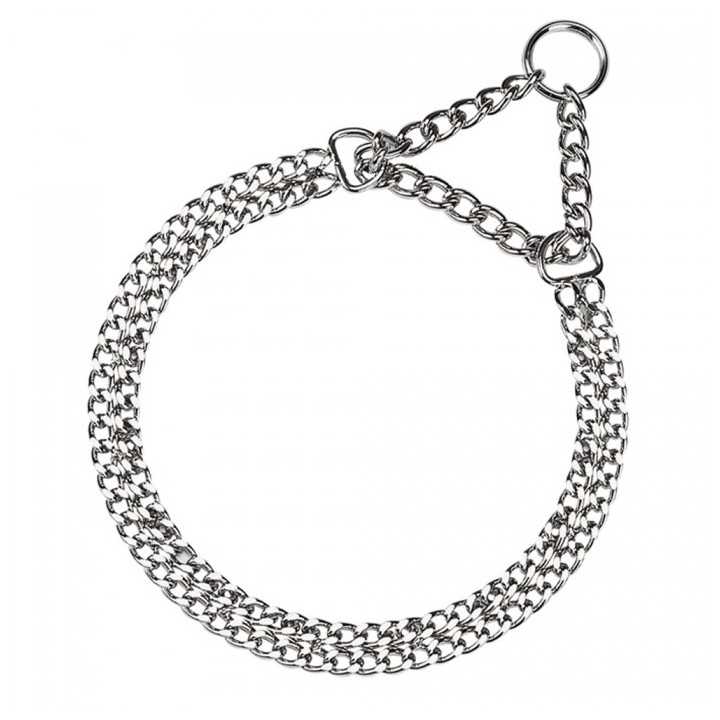 Ferplast Collare Semistrangolo In Acciaio Cromato 32-44 Cm.