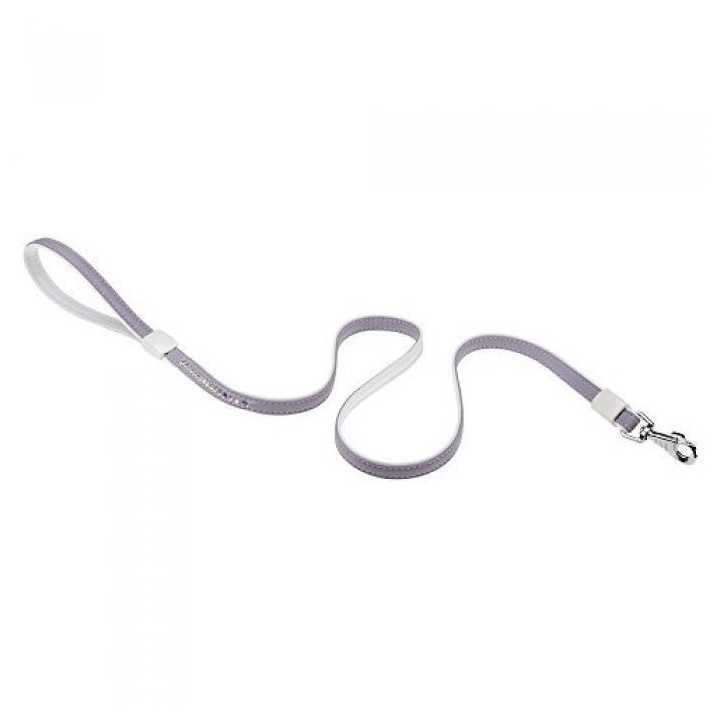 Ferplast Lux G15/120 Guinzaglio Ecopelle (15 Mm. X 120 Cm.) Viola/Rosso