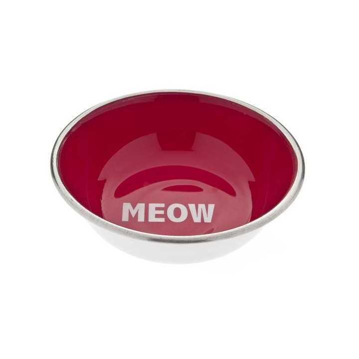 Ferribiella Ciotola Meow Inox 350 Ml. Rossa