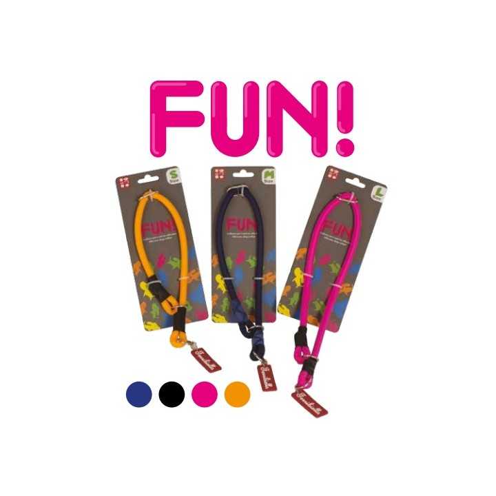 Ferribiella Collare Fun Silicone 1 X 40 Cm. Arancio