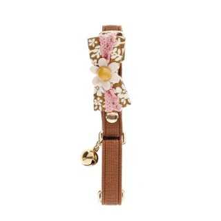 Ferribiella Collare Gatto Sweet Flower 10 Mm. Marrone