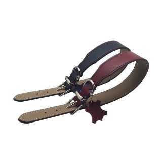 Ferribiella Collare In Pelle Alberto (3,8 X 55-66 Cm.) Blu