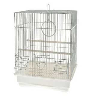 Ferribiella Gabbia Novara (35 X 28 X 46 Cm.) Bianca
