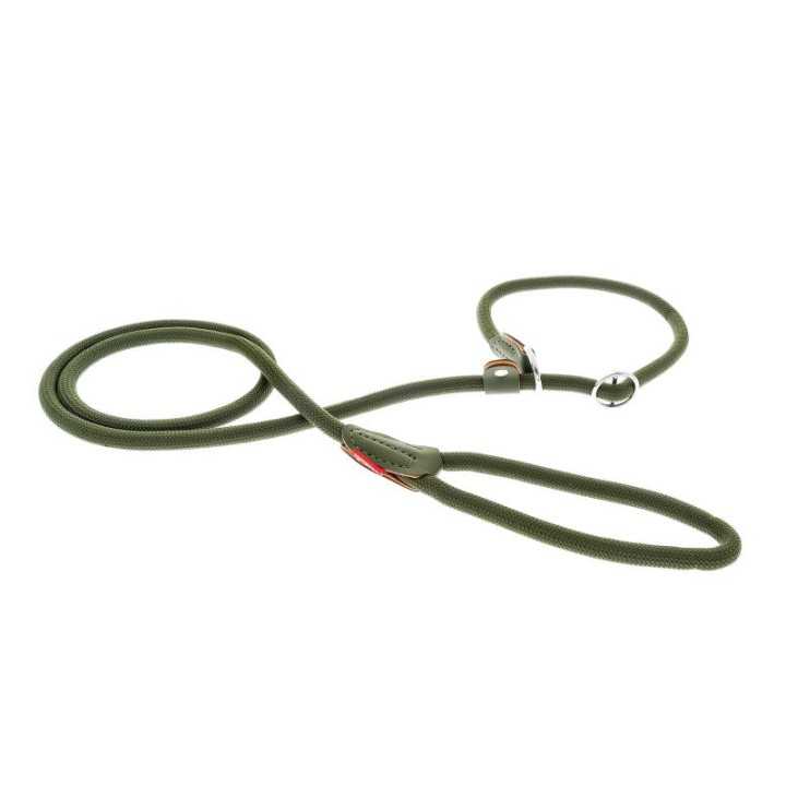 Ferribiella Guinzaglio In Corda Tondo Con Collare (14 Mm. / 183 Cm.) Nero