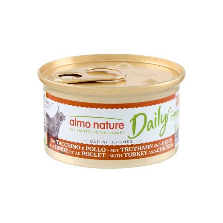 Almo Nature Cat Daily Dadini Tacchino & Pollo 85 Gr.