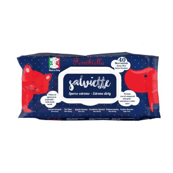 Ferribiella Salviette Sporco Estremo 40 Pz.