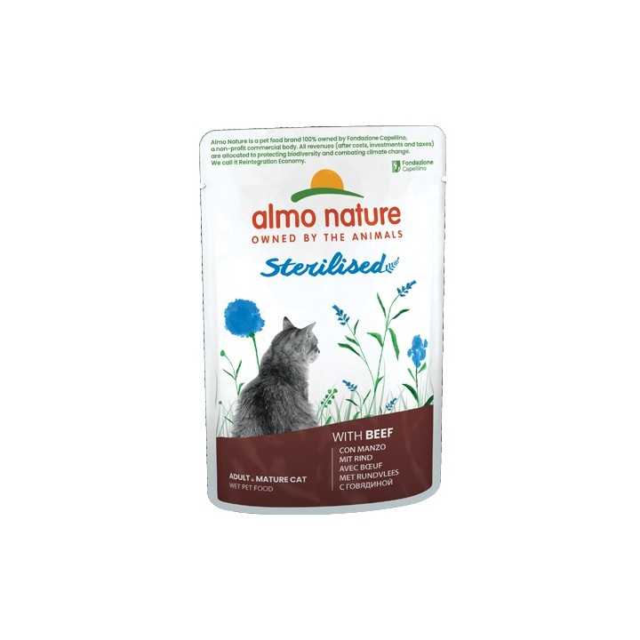 Almo Nature Cat Functional Sterilised Manzo 70 Gr.
