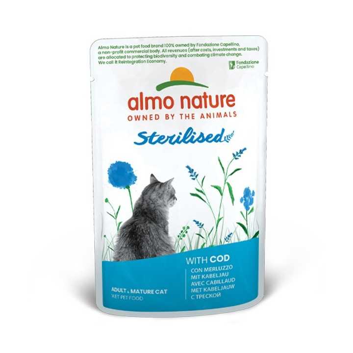 Almo Nature Cat Functional Sterilised Merluzzo 70 Gr.