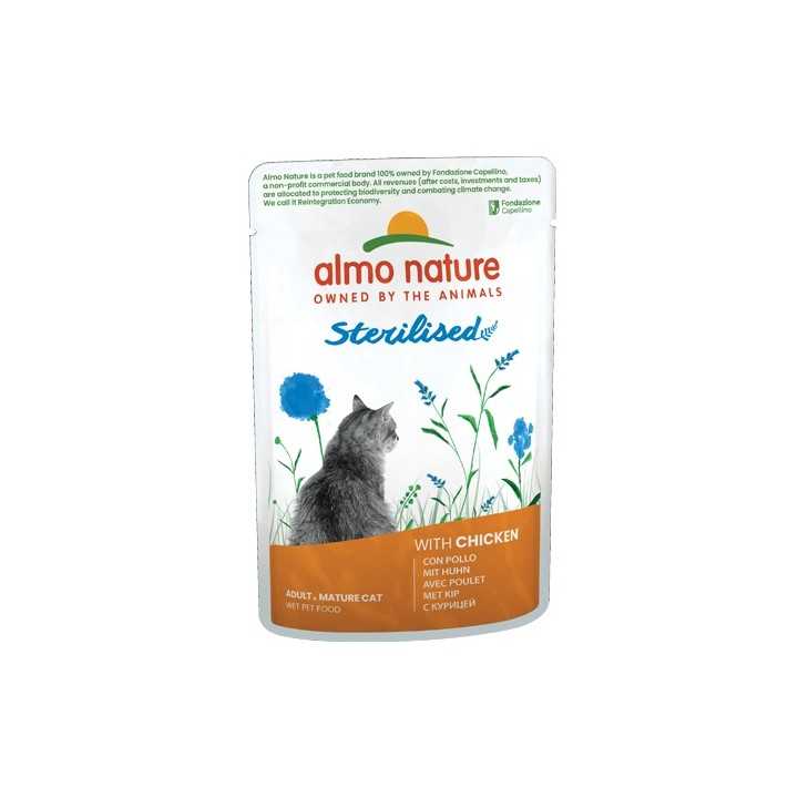 Almo Nature Cat Functional Sterilised Pollo 70 Gr.