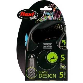 Flexi Black Design Guinzaglio Estensibile 5M. Tg. S