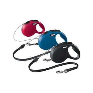 Flexi New Classic Compact Guinzaglio Estensibile Corda 5M. Tg. M Blu