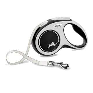 Flexi New Comfort Guinzaglio Estensibile Corda 5M. Tg. M Nero