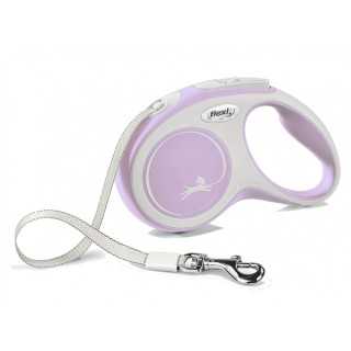 Flexi New Comfort Guinzaglio Estensibile Corda 5M. Tg. S Rosa