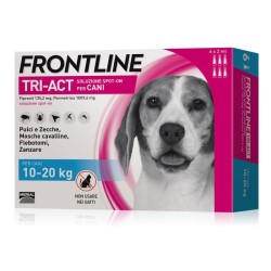 Frontline Tri-Act Cani 10-20 Kg. 3 Pipette Da 2 Ml.