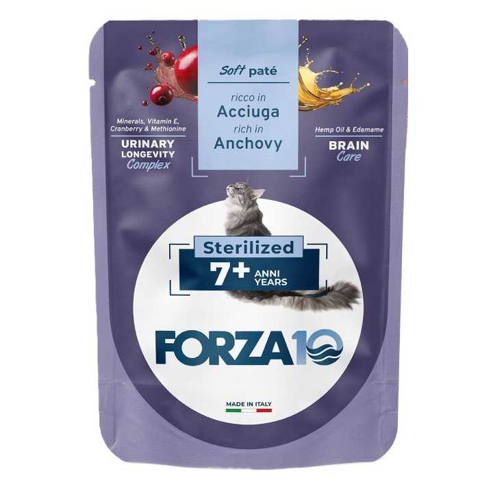 Forza 10 Cat Botanicat Pate' Sterilized 7+ Acciuga 80 Gr.