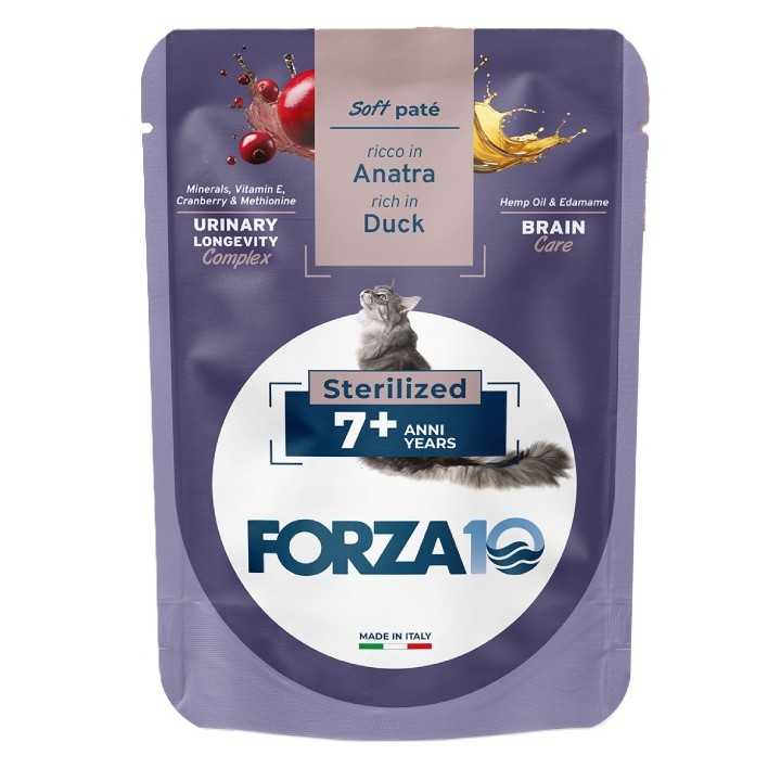 Forza 10 Cat Botanicat Pate' Sterilized 7+ Anatra 80 Gr.