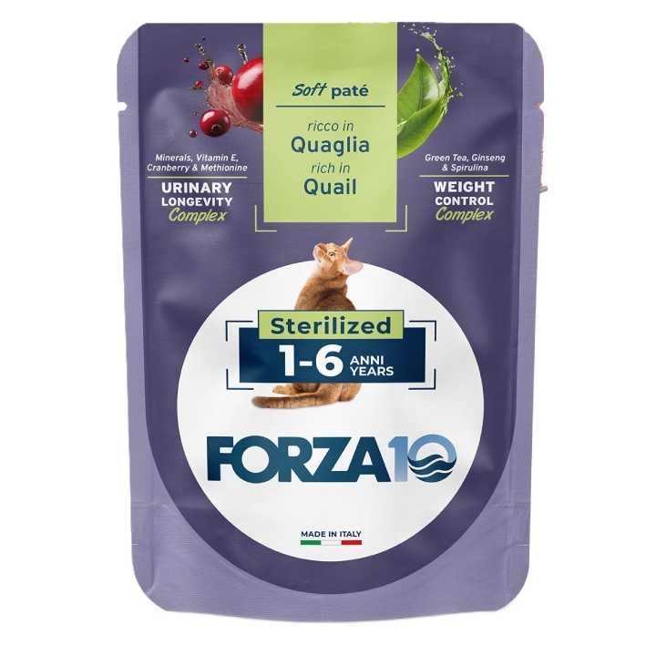 Forza 10 Cat Botanicat Pate' Sterilized Quaglia 80 Gr.