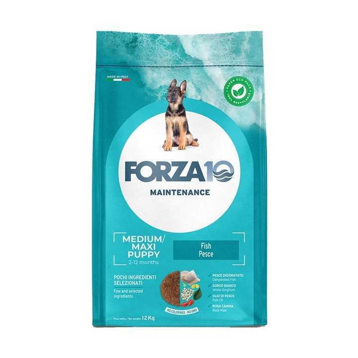 Forza 10 Puppy & Junior Medium/Large Pesce 12 Kg.