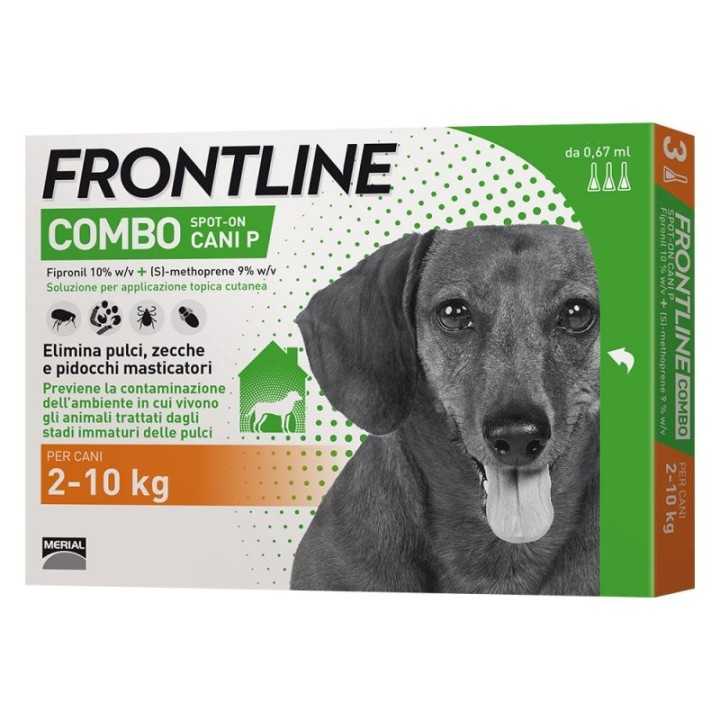 Frontline Combo 2-10 Kg. 3 Pipette Da 0,67 Ml.
