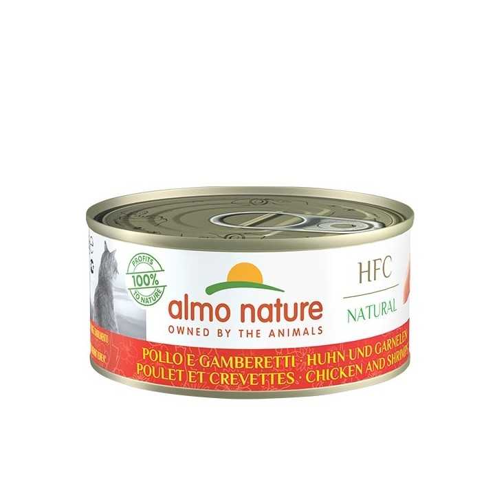 Almo Nature Cat Hfc Natural Pollo & Gamberetti 150 Gr.