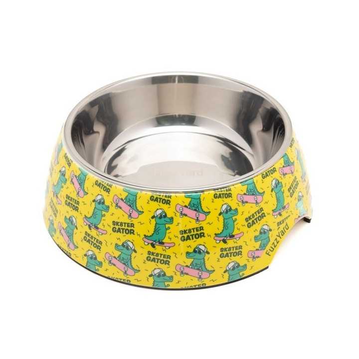 Fuzzyard Ciotola Acciaio Inox "Sk8Ter Gator" Tg. L - 810 Ml.