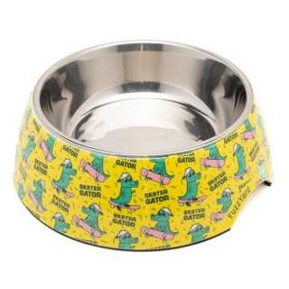 Fuzzyard Ciotola Acciaio Inox "Sk8Ter Gator" Tg. M - 400 Ml.