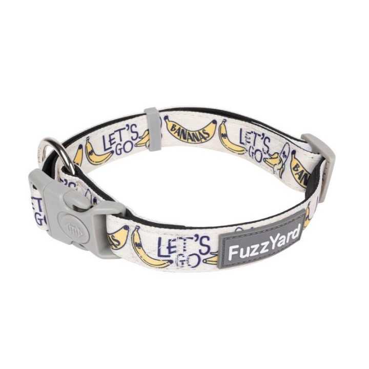 Fuzzyard Collare Neoprene "Go Bananas" Tg. M