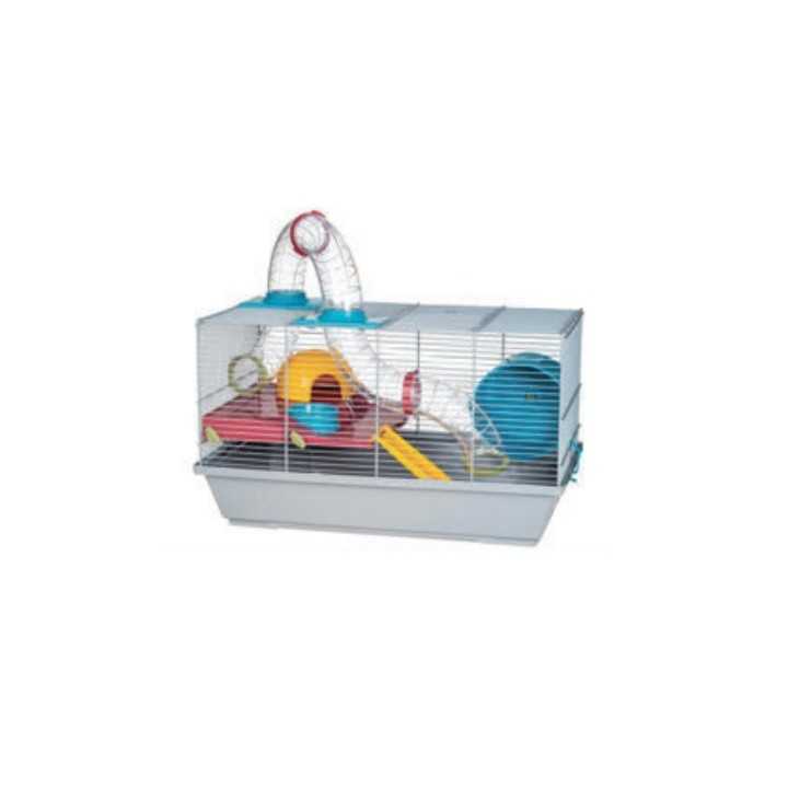 Gabbia Criceti Con Tunnel (50,5 X 28 X 29 Cm.)