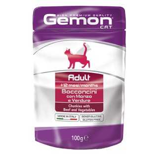 Gemon Cat Adult Manzo & Verdure 100 Gr.