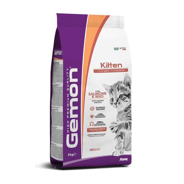 Gemon Cat Kitten Salmone & Riso 2 Kg.