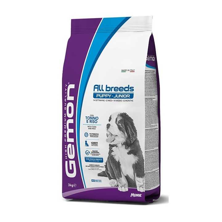 Gemon Dog Puppy & Junior All Breeds Tonno & Riso 15 Kg.