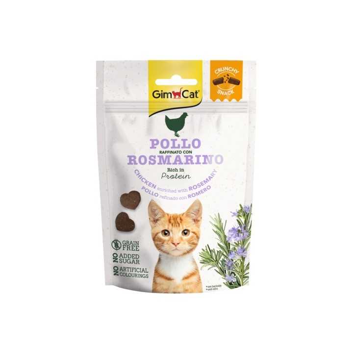 Gimcat Crunchy Snack Pollo & Rosmarino 50 Gr.