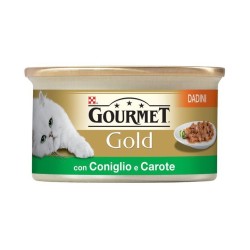 Gourmet Gold Dadini In Salsa Con Coniglio & Carote 85 Gr.