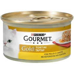Gourmet Gold Tortini Con Pollo & Carote 85 Gr.