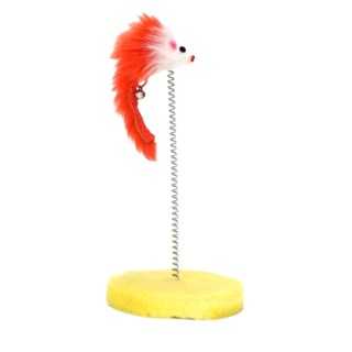 Gioco Per Gatto Con Molla & Topino (10 X 10 X 24 Cm.)