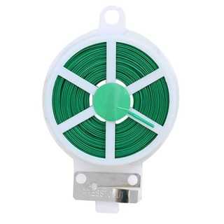 Legacci  Fascette in Filo Zincato Rivestito in Pvc - Dispenser da 50 mt con Press Cut - Brixo