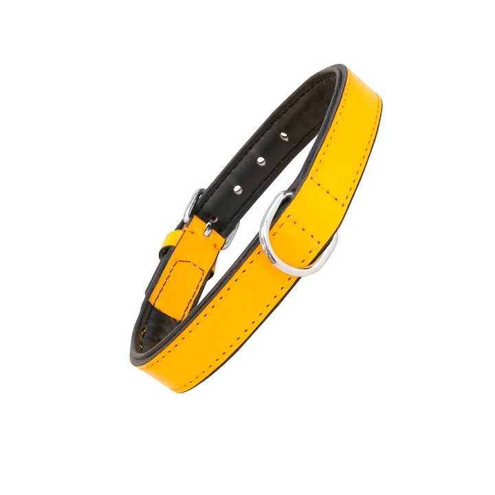 Gloria Collare In Pelle Imbottito 50 Cm. Giallo