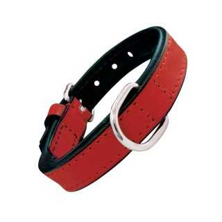Gloria Collare In Pelle Imbottito 50 Cm. Rosso