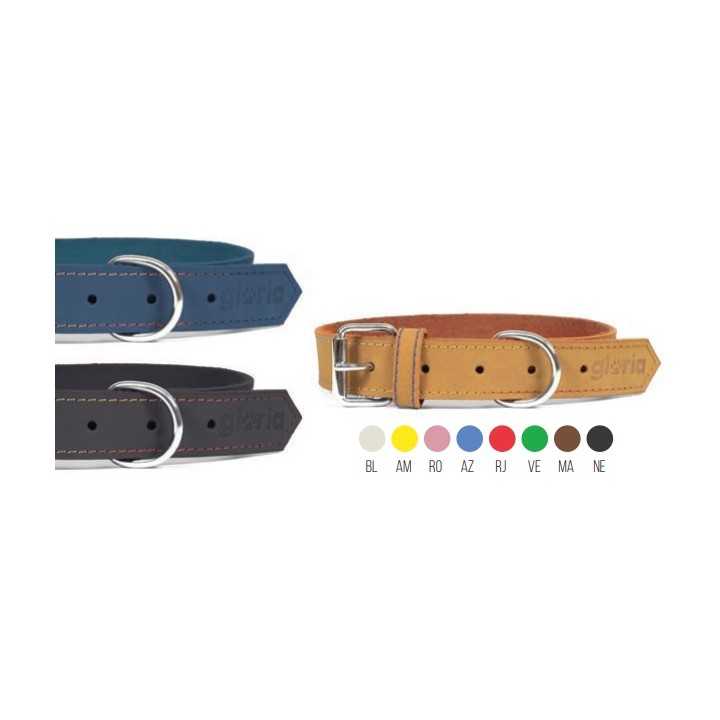 Gloria Collare In Pelle Nabuk (60 X 3 Cm.)