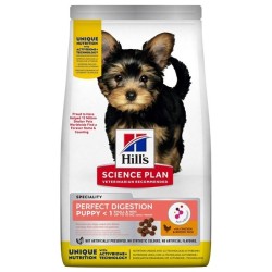 Hill'S Science Plan Canine Puppy Small & Mini Perfect Digestion Pollo & Riso Integrale 1