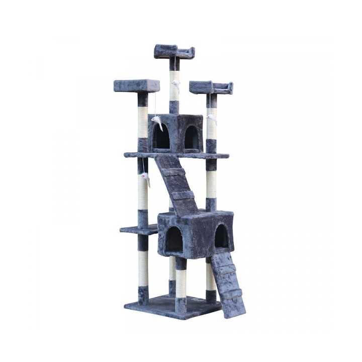 Gloria Nilo Tiragraffi Per Gatti (50 X 50 X 170 Cm.) Grigio